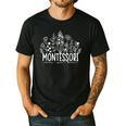 Learn Grow Bloom Wildflowers Appreciation Montessori Teacher Men's Casual T-Shirt Black Learn Grow Bloom Wildflowers Appreciation Montessori Teacher Men's Casual T-Shirt Black