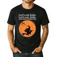 Let's Eat Kids Punctuation Saves Live Witch Grammar Teacher Men's Casual T-Shirt Black