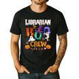 Librarian Boo Crew Teacher Student Halloween Costume Men's Casual T-Shirt Black Librarian Boo Crew Teacher Student Halloween Costume Men's Casual T-Shirt Black