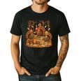 Librarian Turkey Reading Book Fall Thanksgiving Teacher Book Men's Casual T-Shirt Black Librarian Turkey Reading Book Fall Thanksgiving Teacher Book Men's Casual T-Shirt Black