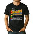 Can I Lick It Periodic Table Chemistry Teachers Men's Casual T-Shirt Black