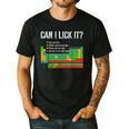 Can I Lick It Periodic Table Science Teacher Student Men's Casual T-Shirt Black Can I Lick It Periodic Table Science Teacher Student Men's Casual T-Shirt Black