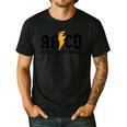 Lightning Pencil Rock'n Roll ABCD Teacher Back To School Kid Men's Casual T-Shirt Black