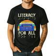 Literacy For All Visually Impaired Braille Teacher The Blind Men's Casual T-Shirt Black Literacy For All Visually Impaired Braille Teacher The Blind Men's Casual T-Shirt Black