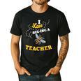 I Love Bee-Ing A Teacher Honey Bee Job Profession Men's Casual T-Shirt Black