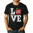LOVE Kindergarten Teacher Student School Apple Men's Casual T-Shirt Black