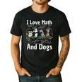 I Love Maths And Dogs Puppy Dog Lover Teacher Student Men's Casual T-Shirt Black I Love Maths And Dogs Puppy Dog Lover Teacher Student Men's Casual T-Shirt Black