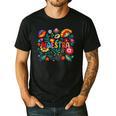 Maestra Flowers Spanish Teacher Cinco De Mayo Men's Casual T-Shirt Black