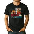 Math Language History Reading Science Music Teacher Men's Casual T-Shirt Black
