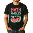 Math Only Place Where People Buy 66 Watermelons Teacher Joke Men's Casual T-Shirt Black