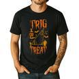 Math Teacher Nerd Student Halloween Trig Or Treat Men's Casual T-Shirt Black Math Teacher Nerd Student Halloween Trig Or Treat Men's Casual T-Shirt Black