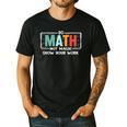 Math Teacher Do Math Not Magic Show Your Work Men's Casual T-Shirt Black