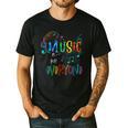 Music Is For Everyone Love For Music Teachers Men's Casual T-Shirt Black