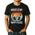 Music For Men Women Music Teacher Music Lover Men's Casual T-Shirt Black