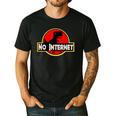 Nerdy No Internet Dinosaur Computer Science Teacher Men's Casual T-Shirt Black Nerdy No Internet Dinosaur Computer Science Teacher Men's Casual T-Shirt Black