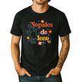 Nopales De Leer Spanish Teacher Maestra Cactus Bilingual Men's Casual T-Shirt Black