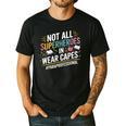 Not All Super Heroes Wear Capes Paraprofessional Teacher Men's Casual T-Shirt Black