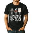 Nothing Beats 4th Grade Back To School Kids Teachers Men's Casual T-Shirt Black