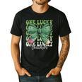 One Lucky Teacher Coquette Bow St Patricks Day Teacher Men's Casual T-Shirt Black One Lucky Teacher Coquette Bow St Patricks Day Teacher Men's Casual T-Shirt Black