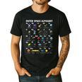 Outer Space Alphabet Kindergarten Teachers 1st Day Of School Men's Casual T-Shirt Black