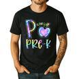 P Is For Pre-K Preschool Teacher Tie Dye Back To School Men's Casual T-Shirt Black P Is For Pre-K Preschool Teacher Tie Dye Back To School Men's Casual T-Shirt Black