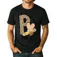 P Is For Pre K Teacher Leopard First Day Of School For Men Women Girls Kids Men's Casual T-Shirt Black