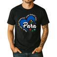 Para Heart Teacher Paraprofessional School Appreciation Men's Casual T-Shirt Black Para Heart Teacher Paraprofessional School Appreciation Men's Casual T-Shirt Black