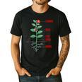 Parts Of a Plant Science For Teachers Kids And Students Men's Casual T-Shirt Black