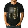 Patriotic Teacher American Flag Camouflage 4th Of July Camo Men's Casual T-Shirt Black Patriotic Teacher American Flag Camouflage 4th Of July Camo Men's Casual T-Shirt Black