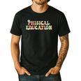 PE Teacher Back To School Physical Education Teacher Men's Casual T-Shirt Black