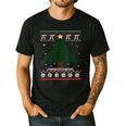 Pi Tree Christmas Math Teacher Ugly Sweater Men Women Kids Men's Casual T-Shirt Black