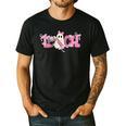 Pink Ghost Teach Halloween Teacher In Spooky Season Men's Casual T-Shirt Black
