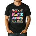 Play Is Learning Educational Teacher Women Men's Casual T-Shirt Black
