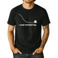 I Had Potential Physics Science Physics Teachers Students Men's Casual T-Shirt Black