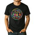 Pre-K Dream Team Back To School Teacher Flower Men's Casual T-Shirt Black Pre-K Dream Team Back To School Teacher Flower Men's Casual T-Shirt Black