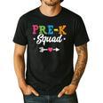 Pre-K Squad Teacher Student Kids Preschool Back To School Men's Casual T-Shirt Black