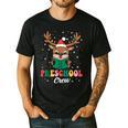Preschool Crew Xmas Reindeer Teacher Student Christmas Men's Casual T-Shirt Black Preschool Crew Xmas Reindeer Teacher Student Christmas Men's Casual T-Shirt Black