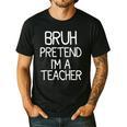 Pretend I'm A Teacher Halloween Costume Men's Casual T-Shirt Black