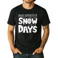 Proud Supporter Of Snow Days Teacher Christmas Men Women Men's Casual T-Shirt Black