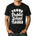 Public School Teacher Vintage Public Education Pride Men's Casual T-Shirt Black