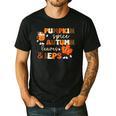 Pumpkin Spice Autumn Leaves IEPS Sped Teacher Fall Men's Casual T-Shirt Black Pumpkin Spice Autumn Leaves IEPS Sped Teacher Fall Men's Casual T-Shirt Black