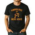 Pumpkin Spice And Music Advice Music Teacher Halloween Men's Casual T-Shirt Black