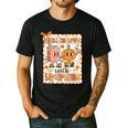 Pumpkin Teacher Preppy Fall In Love With Learning Autumn Men's Casual T-Shirt Black
