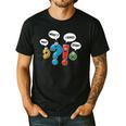 Punctuation Marks Wait What I Agree Stop English Teacher Men's Casual T-Shirt Black