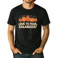 Que Pasa Calabaza Spanish Teacher Bilingual Pumpkin Women Men's Casual T-Shirt Black