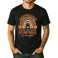 Rainbow I Teach The Cutest Pumpkins Kindergarten Teacher Men Women Men's Casual T-Shirt Black Rainbow I Teach The Cutest Pumpkins Kindergarten Teacher Men Women Men's Casual T-Shirt Black