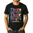 There Their They'Re English Teacher Grammar Memes Men's Casual T-Shirt Black There Their They'Re English Teacher Grammar Memes Men's Casual T-Shirt Black
