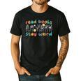 Read Books Stay Weird Sign Language ASL Teacher Book Lover Men's Casual T-Shirt Black Read Books Stay Weird Sign Language ASL Teacher Book Lover Men's Casual T-Shirt Black