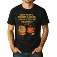 Reading 67 Meme English Teacher 6 7 Book Lover Humor Men's Casual T-Shirt Black