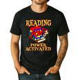 Reading Super Power Activated Superhero Teacher Or Student Men Women Girls Kids Men's Casual T-Shirt Black Reading Super Power Activated Superhero Teacher Or Student Men Women Girls Kids Men's Casual T-Shirt Black